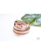 MIMA FSHN rose gold női bőr öv 15mm